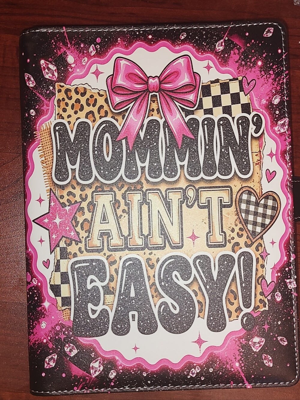 New! Mommin Ain't Easy Binder Notebook With Paper, Divider Set